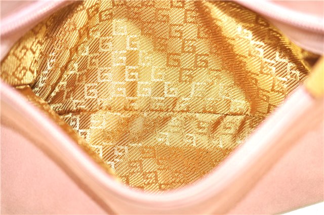 Authentic GUCCI Shoulder Hand Bag Purse Suede Leather 0013386 Pink J9598