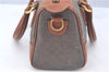 Authentic GUCCI Micro GG Boston Hand Bag Purse PVC Leather Gray Junk J9604