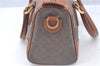 Authentic GUCCI Micro GG Boston Hand Bag Purse PVC Leather Gray Junk J9604