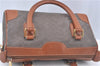 Authentic GUCCI Micro GG Boston Hand Bag Purse PVC Leather Gray Junk J9604
