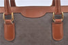Authentic GUCCI Micro GG Boston Hand Bag Purse PVC Leather Gray Junk J9604