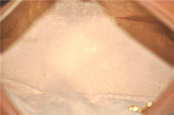 Authentic GUCCI Micro GG Boston Hand Bag Purse PVC Leather Gray Junk J9604