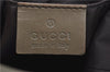 Authentic GUCCI Shoulder Hand Bag Purse Nylon Leather 000602 Beige Gray J9605