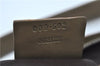 Authentic GUCCI Shoulder Hand Bag Purse Nylon Leather 000602 Beige Gray J9605