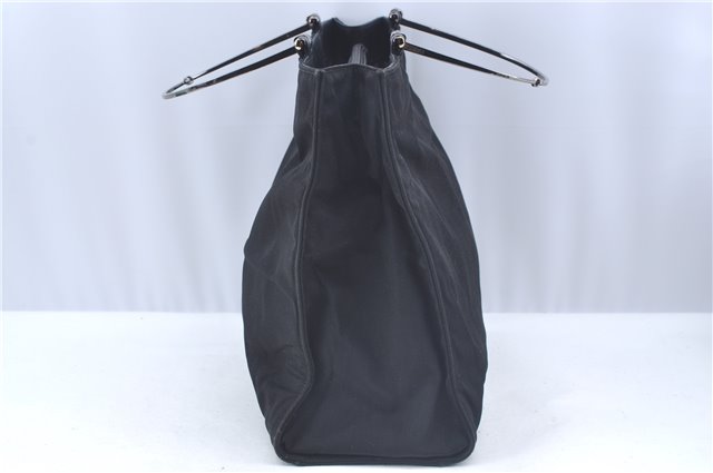 Authentic GUCCI Hand Bag Purse Nylon 0021025 Black J9606