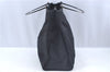 Authentic GUCCI Hand Bag Purse Nylon 0021025 Black J9606