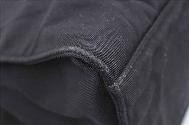 Authentic GUCCI Hand Bag Purse Nylon 0021025 Black J9606