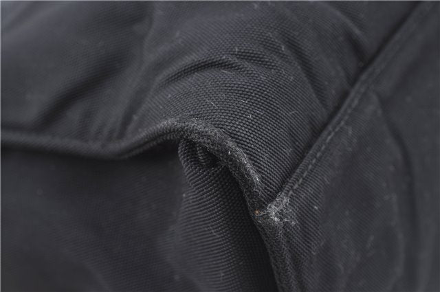 Authentic GUCCI Hand Bag Purse Nylon 0021025 Black J9606