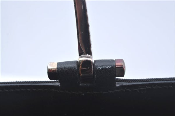 Authentic GUCCI Hand Bag Purse Nylon 0021025 Black J9606