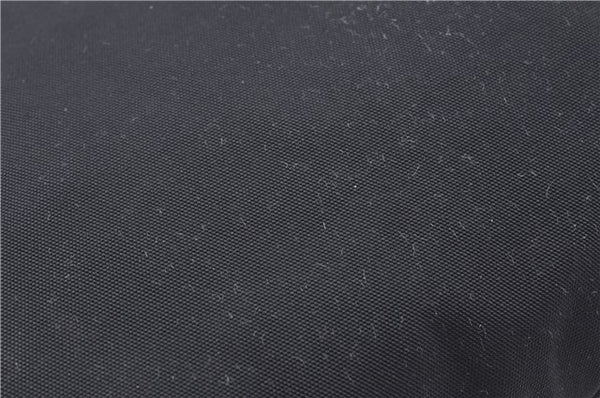 Authentic GUCCI Hand Bag Purse Nylon 0021025 Black J9606