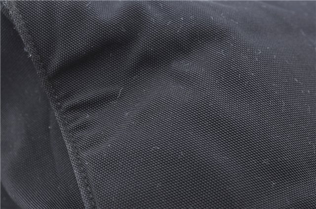 Authentic GUCCI Hand Bag Purse Nylon 0021025 Black J9606