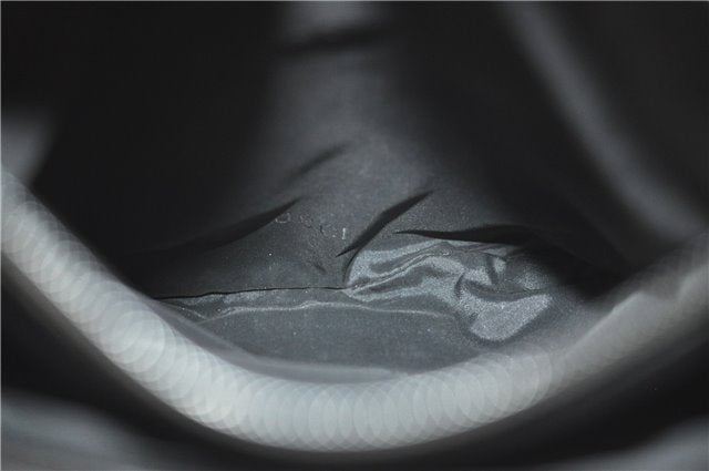 Authentic GUCCI Hand Bag Purse Nylon 0021025 Black J9606