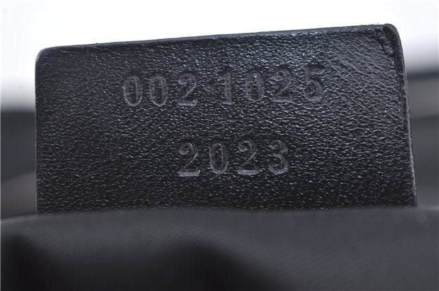 Authentic GUCCI Hand Bag Purse Nylon 0021025 Black J9606