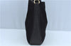 Authentic GUCCI Bamboo 2Way Shoulder Hand Bag Suede Leather Black Junk J9609