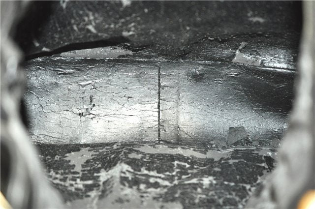 Authentic GUCCI Bamboo 2Way Shoulder Hand Bag Suede Leather Black Junk J9609