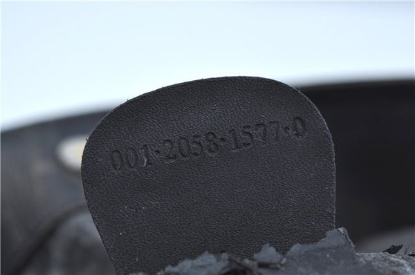 Authentic GUCCI Bamboo 2Way Shoulder Hand Bag Suede Leather Black Junk J9609