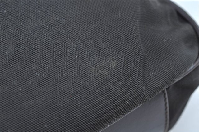 Authentic GUCCI Bamboo 2Way Shoulder Bag Nylon Leather 0011638 Khaki Green J9610