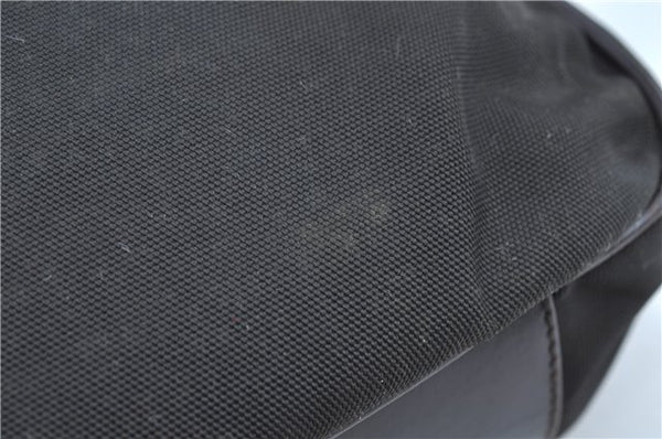 Authentic GUCCI Bamboo 2Way Shoulder Bag Nylon Leather 0011638 Khaki Green J9610