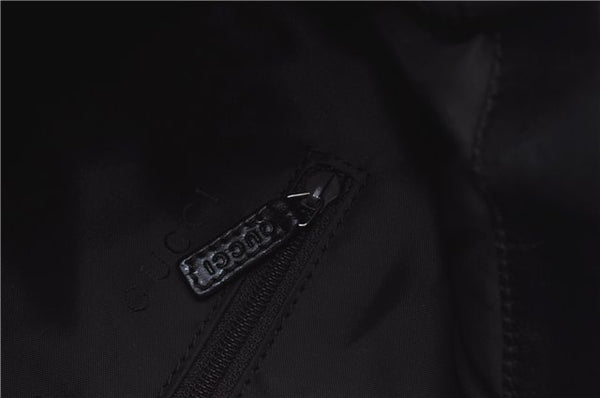 Authentic GUCCI Bamboo 2Way Shoulder Bag Nylon Leather 0011638 Khaki Green J9610