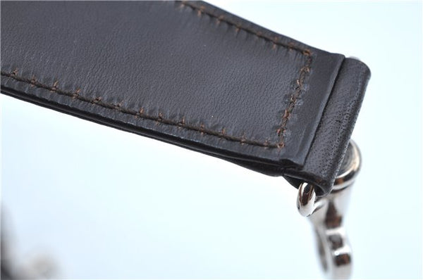 Authentic GUCCI Bamboo 2Way Shoulder Bag Nylon Leather 0011638 Khaki Green J9610