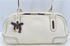 Authentic GUCCI SherryLine Princy Ribbon Shoulder Bag Leather 161720 Ivory J9613