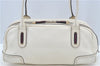 Authentic GUCCI SherryLine Princy Ribbon Shoulder Bag Leather 161720 Ivory J9613