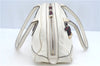 Authentic GUCCI SherryLine Princy Ribbon Shoulder Bag Leather 161720 Ivory J9613