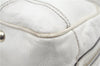 Authentic GUCCI SherryLine Princy Ribbon Shoulder Bag Leather 161720 Ivory J9613