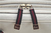 Authentic GUCCI SherryLine Princy Ribbon Shoulder Bag Leather 161720 Ivory J9613