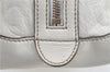 Authentic GUCCI SherryLine Princy Ribbon Shoulder Bag Leather 161720 Ivory J9613