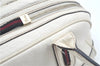 Authentic GUCCI SherryLine Princy Ribbon Shoulder Bag Leather 161720 Ivory J9613