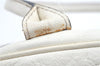 Authentic GUCCI SherryLine Princy Ribbon Shoulder Bag Leather 161720 Ivory J9613
