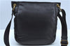 Authentic BOTTEGA VENETA Intrecciato Leather Shoulder Cross Body Bag Black J9614