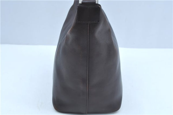 Authentic GUCCI Vintage Bamboo Shoulder Bag Purse Leather 0000531 Brown J9615