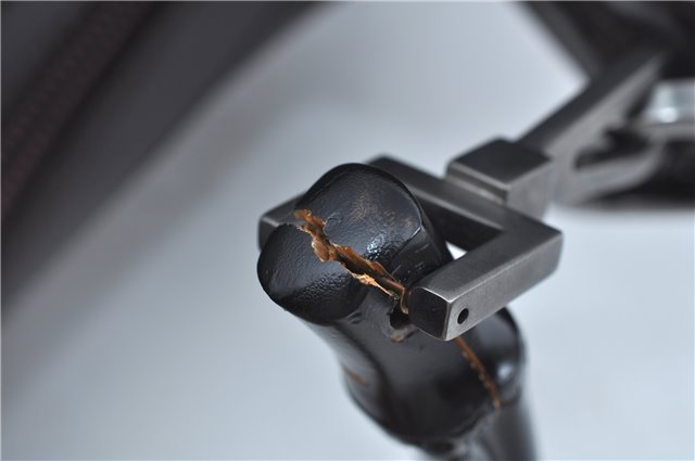 Authentic GUCCI Vintage Bamboo Shoulder Bag Purse Leather 0000531 Brown J9615