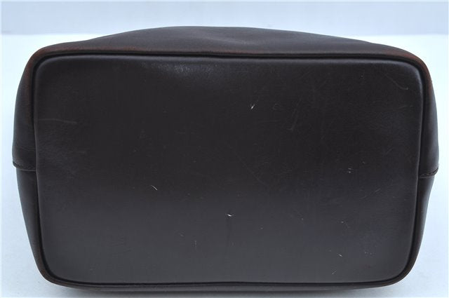 Authentic GUCCI Vintage Bamboo Shoulder Bag Purse Leather 0000531 Brown J9615