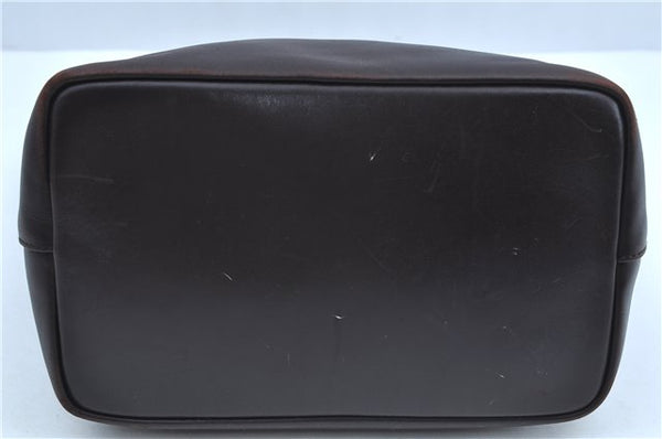 Authentic GUCCI Vintage Bamboo Shoulder Bag Purse Leather 0000531 Brown J9615