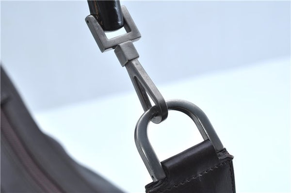 Authentic GUCCI Vintage Bamboo Shoulder Bag Purse Leather 0000531 Brown J9615