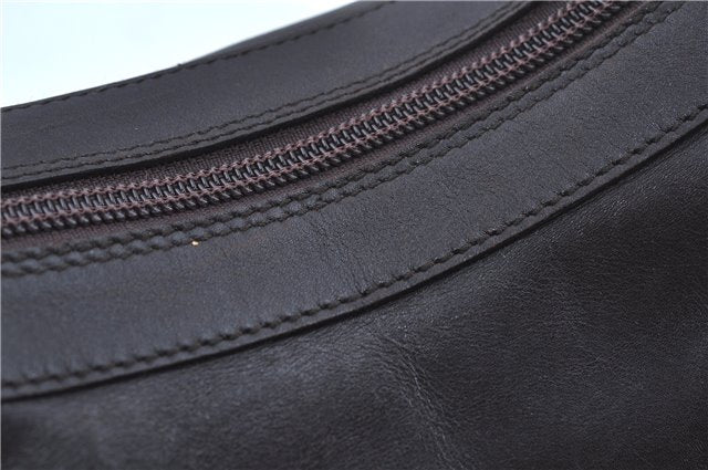 Authentic GUCCI Vintage Bamboo Shoulder Bag Purse Leather 0000531 Brown J9615