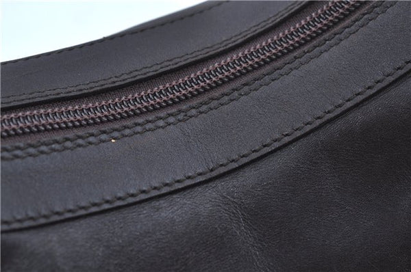 Authentic GUCCI Vintage Bamboo Shoulder Bag Purse Leather 0000531 Brown J9615