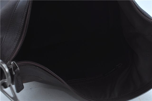 Authentic GUCCI Vintage Bamboo Shoulder Bag Purse Leather 0000531 Brown J9615