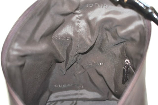 Authentic GUCCI Vintage Bamboo Shoulder Bag Purse Leather 0000531 Brown J9615