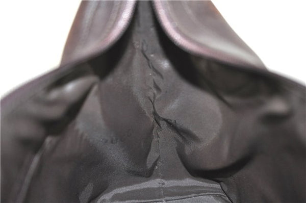 Authentic GUCCI Vintage Bamboo Shoulder Bag Purse Leather 0000531 Brown J9615