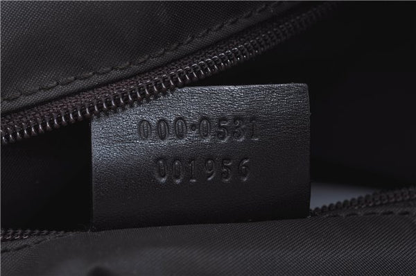 Authentic GUCCI Vintage Bamboo Shoulder Bag Purse Leather 0000531 Brown J9615