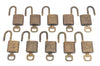 Authentic Louis Vuitton Padlock & Keys 10Set LV J9616