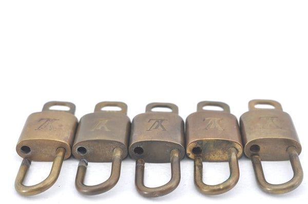 Authentic Louis Vuitton Padlock & Keys 10Set LV J9616