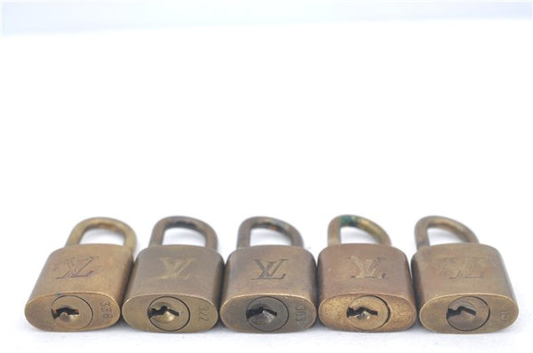 Authentic Louis Vuitton Padlock & Keys 10Set LV J9616