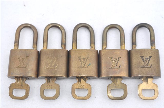 Authentic Louis Vuitton Padlock & Keys 10Set LV J9616