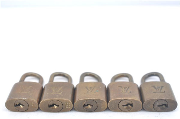 Authentic Louis Vuitton Padlock & Keys 10Set LV J9616