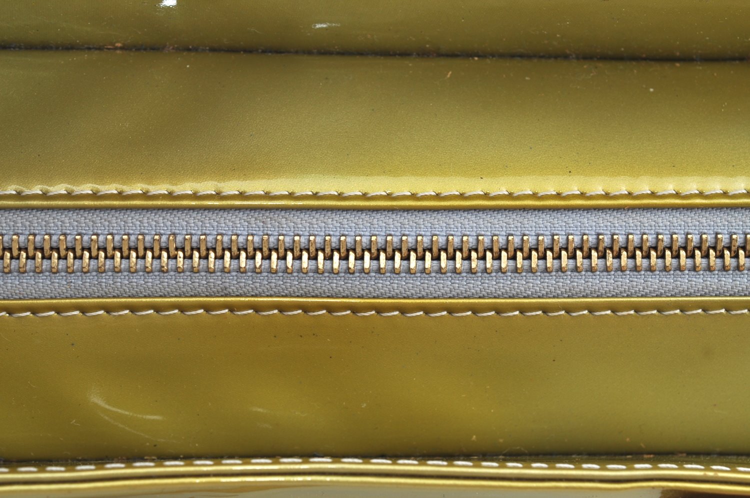 Auth Louis Vuitton Vernis Columbus Shoulder Tote Bag Light Green LV Junk J9617